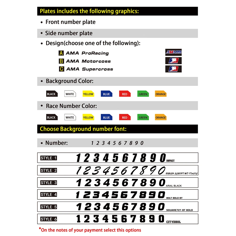 NICECNC Персонализиран графичен стикер за фон на регистрационния номер & Decal за Kawasaki KXF250 KX250F 2004 2005 KX 250F KXF 2501