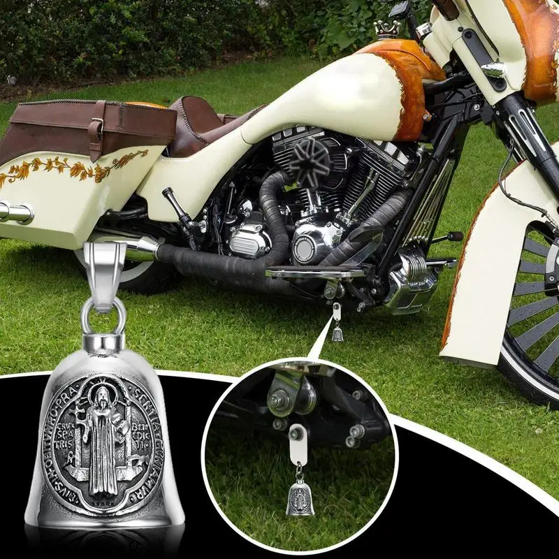 пънк стил любов камбана висулка мотоциклет титанов стомана мотоциклет езда амулет висулка рок парти аксесоари3