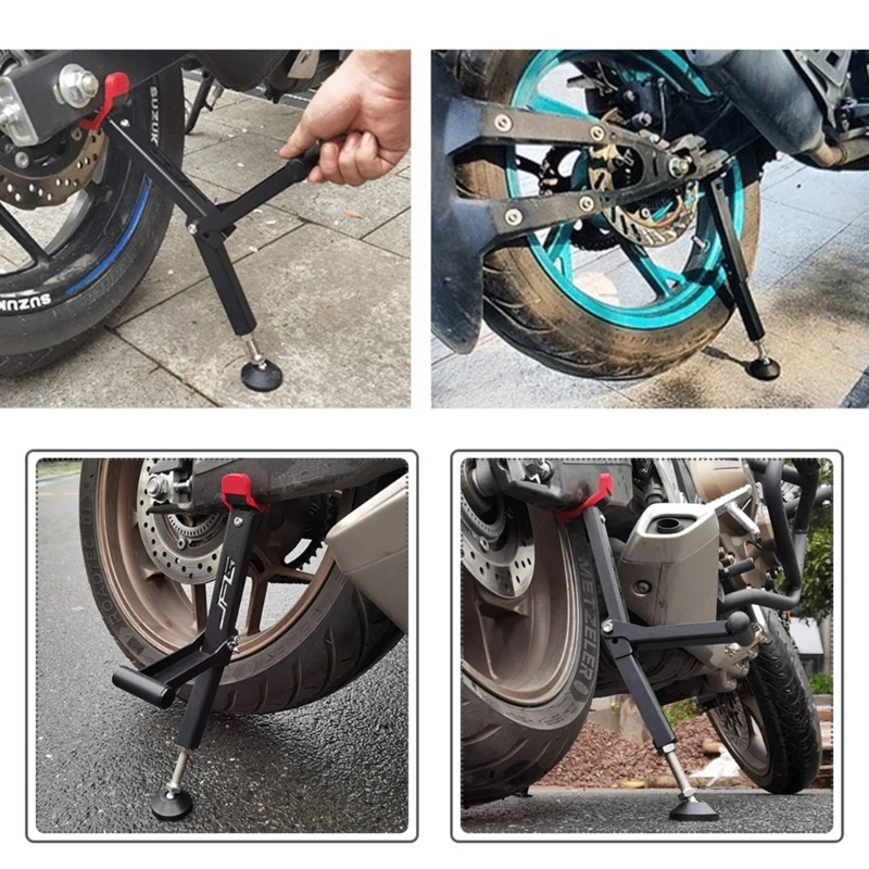 Универсална скоба за поддръжка на колела за ATV скутер мотоциклет мръсотия яма велосипед балансиране преносим мотокрос рамка балансьор1