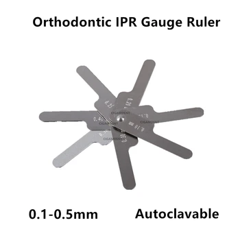 5Sets Стоматологични инструменти IPR Gauge Ruler Caliper Interproxl Reduction IPR система 0.1mm-0.5mm 5Sets Dental