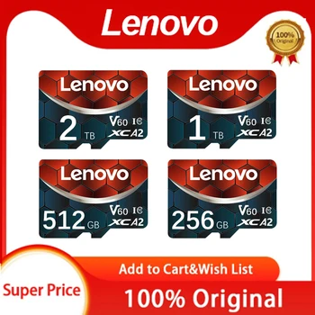 Lenovo Micro TF SD карта 2TB Class10 SD карти памет Висока скорост 1TB 512GB 256GB 128GB флаш карта с памет за телефонна камера Drone