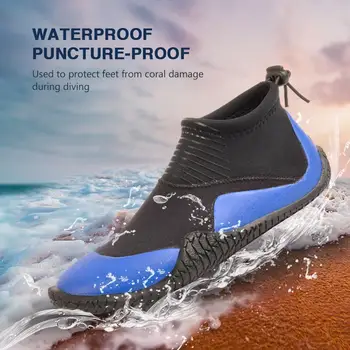 Летни плажни обувки за мъже Дамски дебели меки подметки Ниски обувки против хлъзгане с шнорхел за сърф на открито