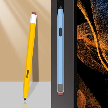 Силиконов молив за таблет Touch Stylus Pen Cover Плътен цвят за Samsung Galaxy Tab S6 Lite S7 FE S8 Ultra S9 Plus