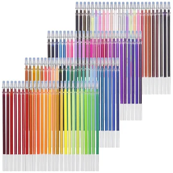 48 цвята 05mm гел мастило писалка пълнители блясък неон комплект занаятчийски рисуване живопис книжки за оцветяване