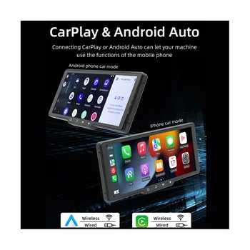 10.26Inch кола сензорен екран с бутон безжичен CarPlay Android авто кола преносим радио Bluetooth MP5 на