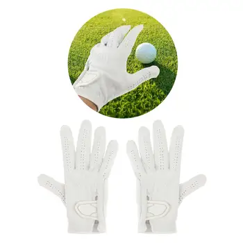 Голф ръкавица лява ръка без приплъзване мека кожа голфър играч ръкавици спортни ръкавици носят устойчиви голф ръкавици голф оборудване