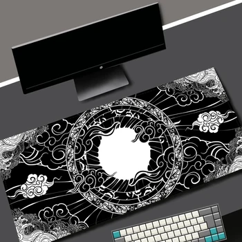 Арт маса Черно-бяла подложка за геймърска мишка Офис аксесоари Лаптоп геймър Компютърно бюро Мат Подложка за мишка Персонализиран килим за мишка