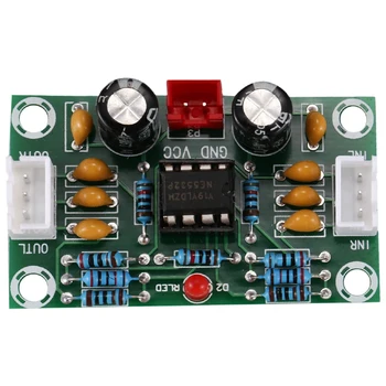 Mini Preamp Op Amp Module Amplifier Dual Channel NE5532 Preamplifier Tone Board 5 пъти широко напрежение 12-30V
