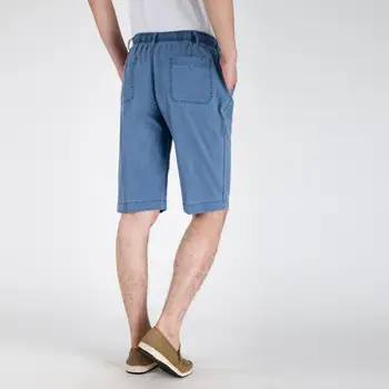 Прости летни панталони дишащи ежедневни шорти с висока талия летни възрастни мъже шорти мач отгоре