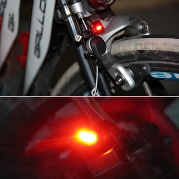 Red Hot Висококачествени аксесоари за велосипеди Спирачна светлина Колоездене LED светлина с висока яркост Водоустойчива LED лампа Аксесоари за колоездене
