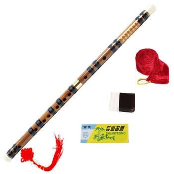 Китайски бамбукова флейта месингови фуги Ключ на C/D/E/F/G Духови музикални инструменти Горещи продават Dizi Pan Flauta с всички аксесоари