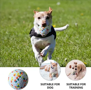 Куче ухапване топка трайни устойчиви висока еластичност интерактивни куче играчки топки куче дъвчете играчка за големи кучета, средни и малки кучета