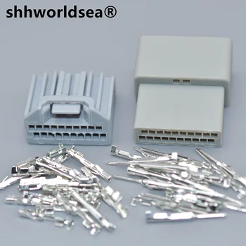shhworldsea 20 дупка женски мъжки авто CD аудио конектор кола мощност високоговорител антена кабел гнездо за Honda MX34020SF1