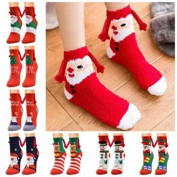 Начало Чорапи за сън Коледни магнитни чорапи Подови чорапи Карикатура Ръка за ръка Чорапи Удобни дишащи