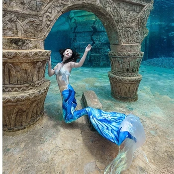 XinTX Гореща продажба русалка опашка кожата жени бански гмуркане модел подводна фотография адаптивни ролева игра