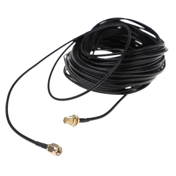 10m чист меден позлатен кабел мъжки към женски антена RG174RP-SMA удължителен проводник Wi-Fi приложим рутер