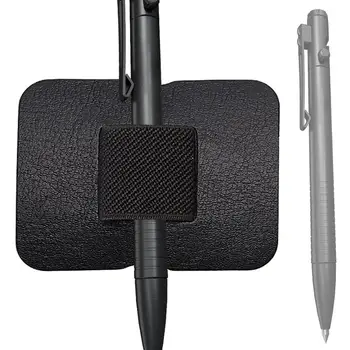 Pen Loop Holder Самозалепващ се PU кожен държач за молив Преносим водоустойчив молив клип Мек държач за писалка за компютърен клипборд