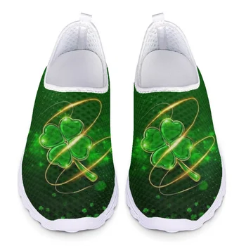 חדש ירוק תלתן עיצוב נוח בית נעלי פופולרי סנט פטריק יום ירוק תלתן קיץ לנשימה נעליים
