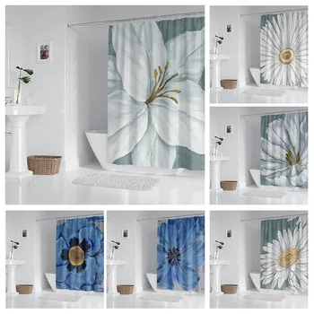 Домакински водоустойчив плат домакински душ завеса аксесоари душ завеса 240 * 200 дом Хавайски стил душ завеса