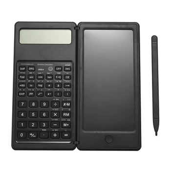  научен калкулатор, 10-цифрен LCD инженерен калкулатор, с дъска за писане, подходящ за гимназии