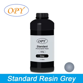 Opy стандарт твърда UV смола 405Nm 1 кг течен LCD DLP 3D печат фотополимерен материал бял черен сив ясен труден UV-втвърдяване смола
