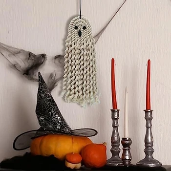 3Piece Хелоуин страшни декорации Хелоуин висящи призрак висящи скелет windsock висулка за вътрешен двор градина призрачен парти