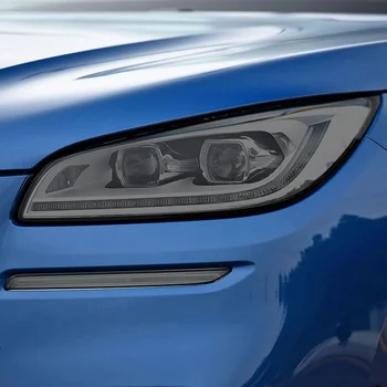 2 бр. Защитно фолио за автомобилни фарове Възстановяване на винил Прозрачен черен TPU стикер за Lincoln Corsair 2019 2020 Аксесоари
