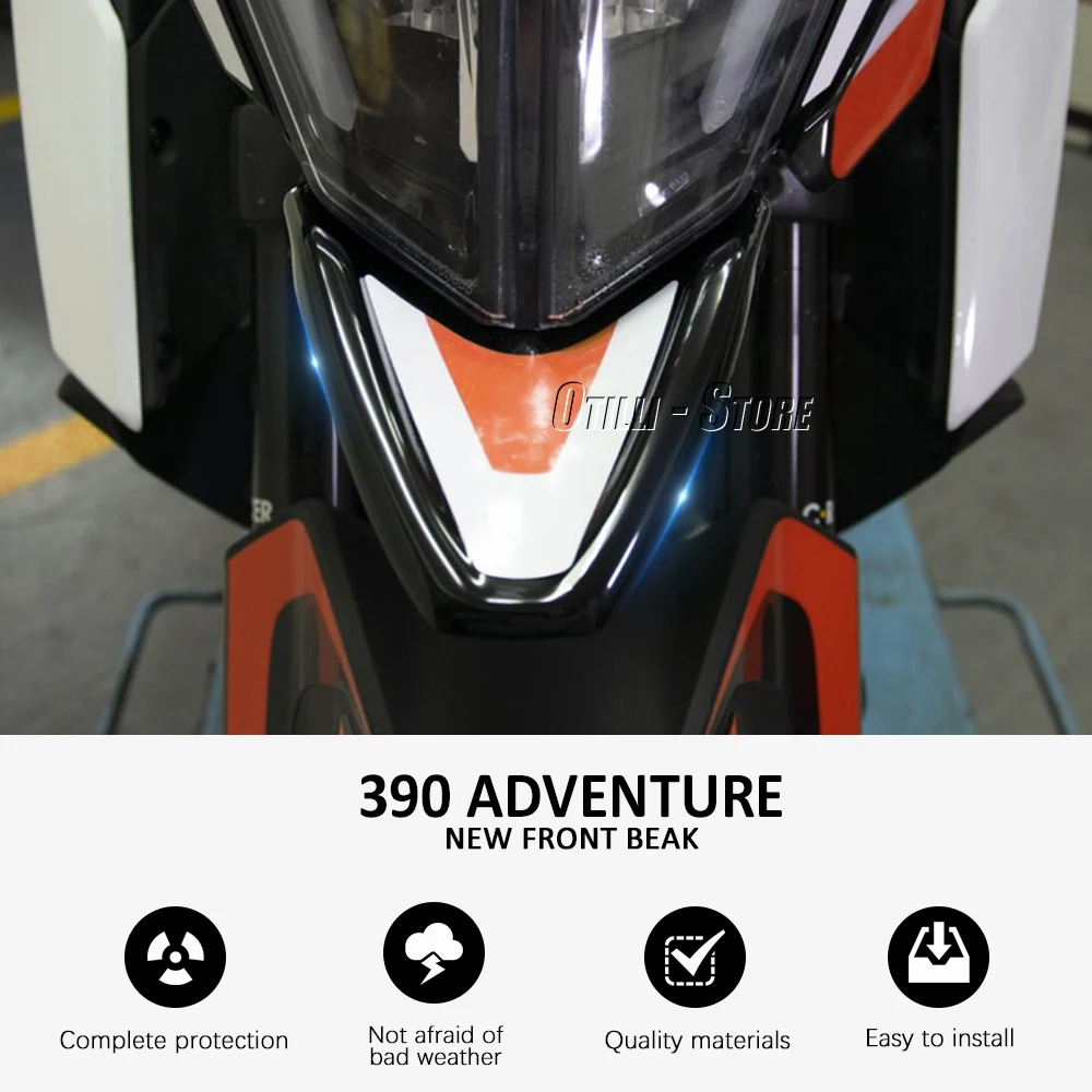 Ново За 390 ADVENTURE 390 Adventure 390 ADV Аксесоари за мотоциклети Преден калник Клюн Удължител на колелата Калник1