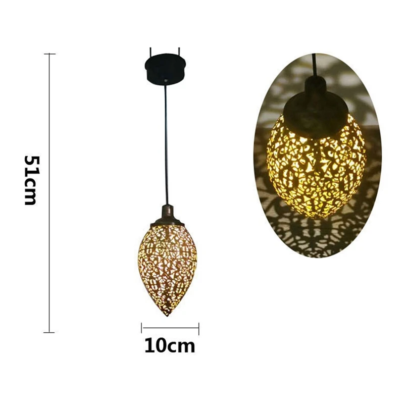4X слънчева захранва LED марокански висящ фенер ретро марокански модел проекция лампа открит градина фея светлина комплект5