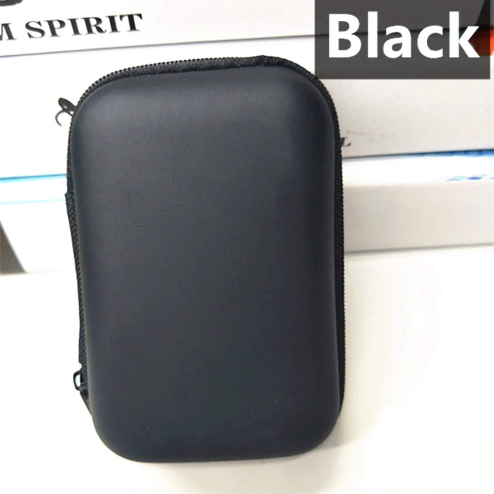 2Pcs Ново пристигане слушалки кабел за съхранение случай зарядно устройство мощност банка правоъгълна кутия EVA цип чанта джоб торбичка5
