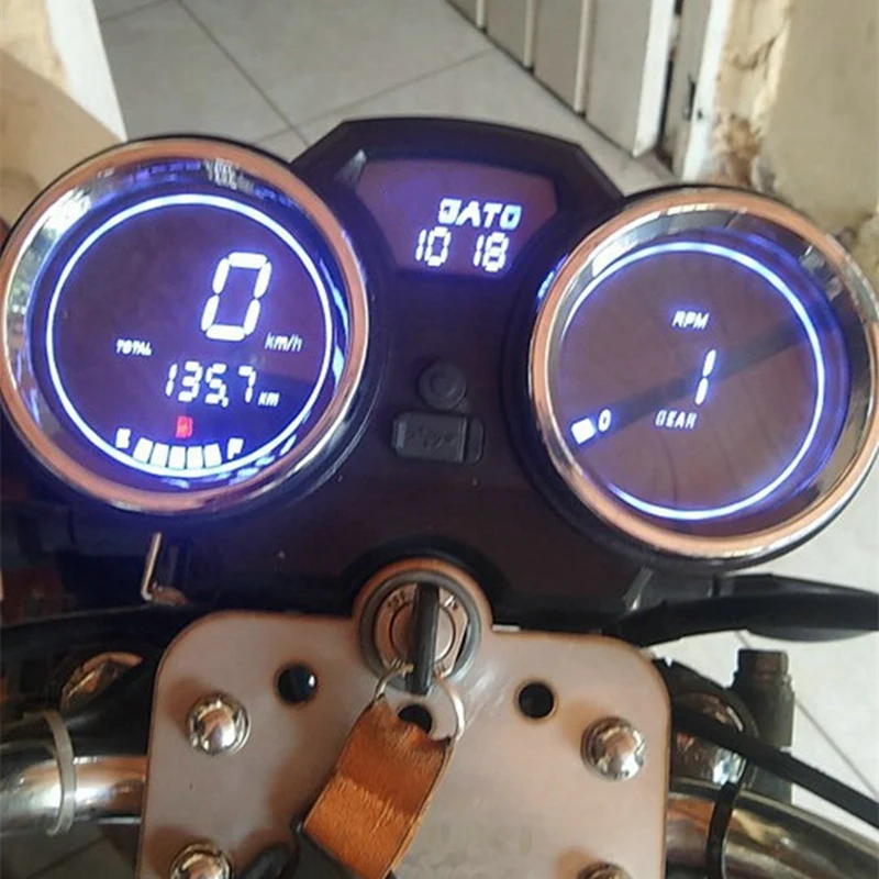 Мотоциклетен скоростомер с USB измервателен уред за зареждане за Suzuki GN125-F HJ125-8E HJ150-3A EN125 GSX125 QS125 Аксесоари5