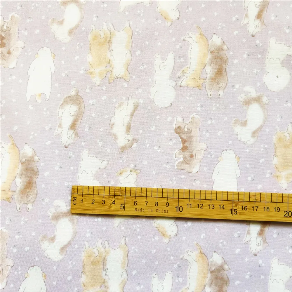 Снежно куче живопис цветя 100% памучен плат DIY материал Шевни прошиващи тъкани за пачуърк ръкоделие5