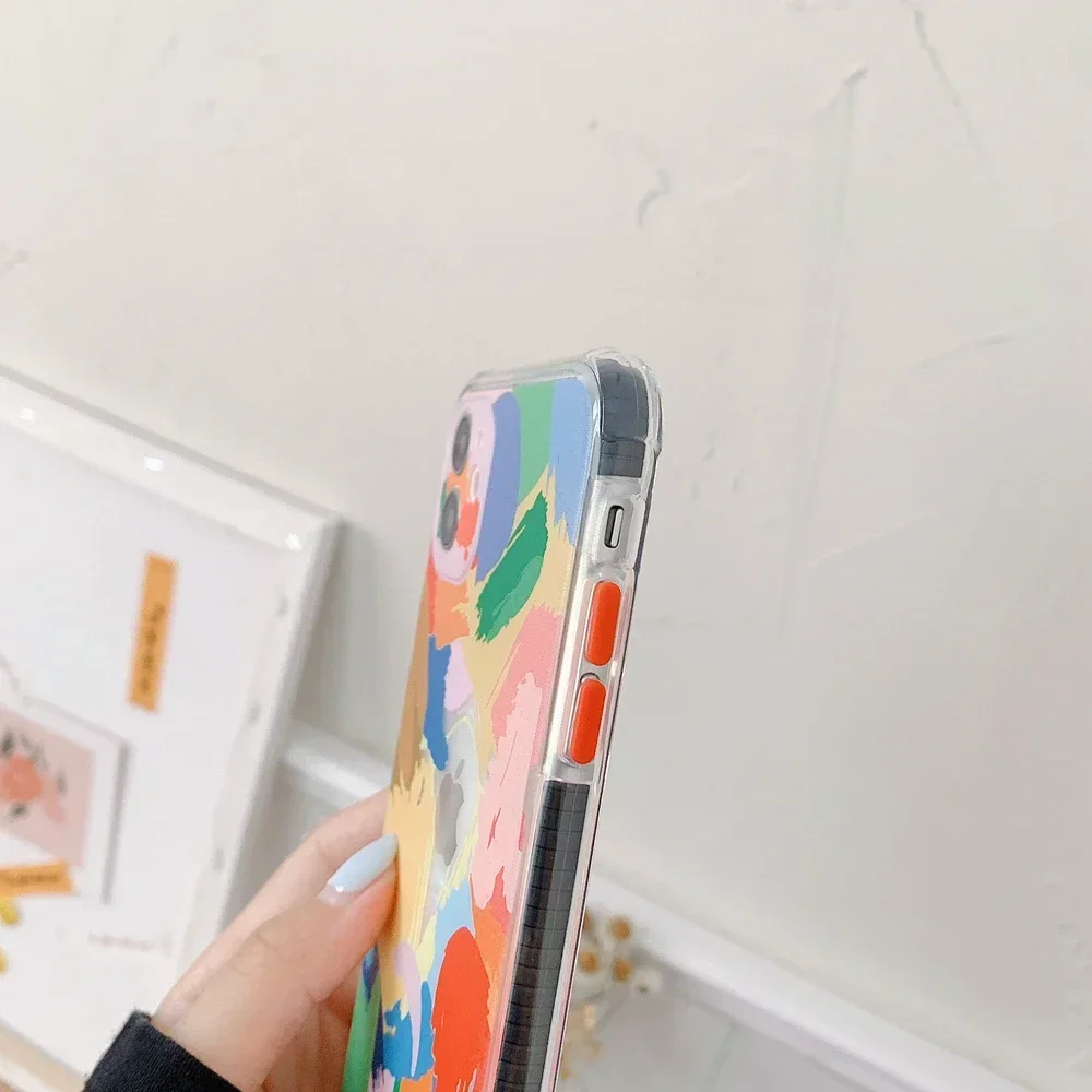 Tobebest графити гривна телефонни калъфи за iphone 11 12 pro max X XS XR 7 8 Plus SE 2020 12 мини цветна верига мека задна корица3