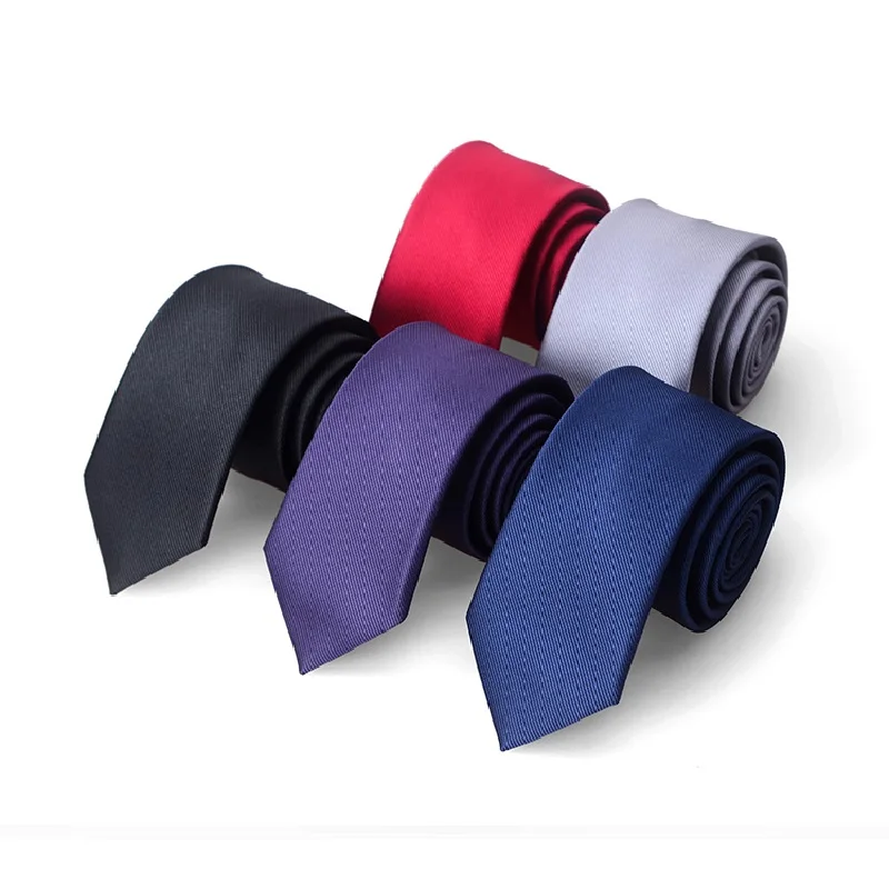 Вратовръзка за врата Плътен цвят Тънки вратовръзки за мъже Mariage 2019 Нова вратовръзка ръчно изработена Cravat сватба Ascot0
