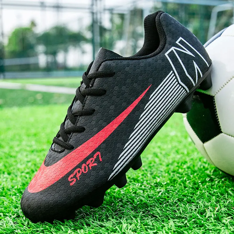 Мъжки футболни обувки Дълги шипове Изкуствена трева Тренировъчна зала по футзал Футболна обувка на открито Спортни футболни обувки за мъже1
