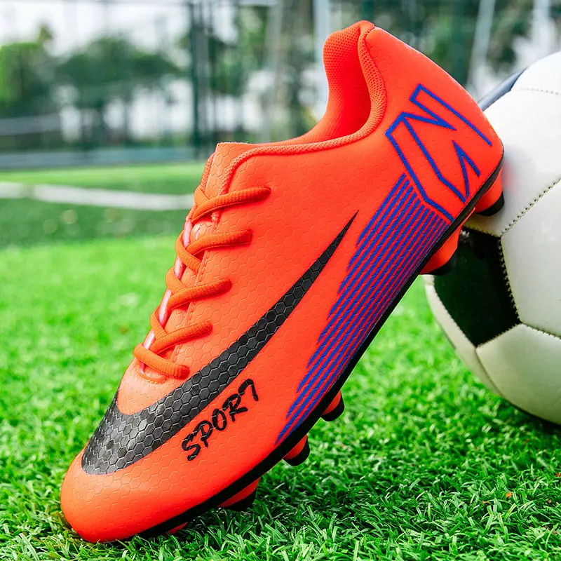Мъжки футболни обувки Дълги шипове Изкуствена трева Тренировъчна зала по футзал Футболна обувка на открито Спортни футболни обувки за мъже3