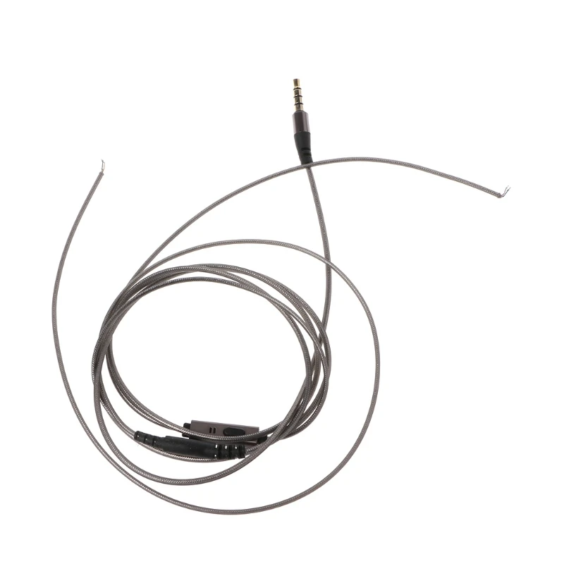 за сив DIY кабел за слушалки ремонт тел за американски стандарт 3.5mm Connecto Drop Shipping0