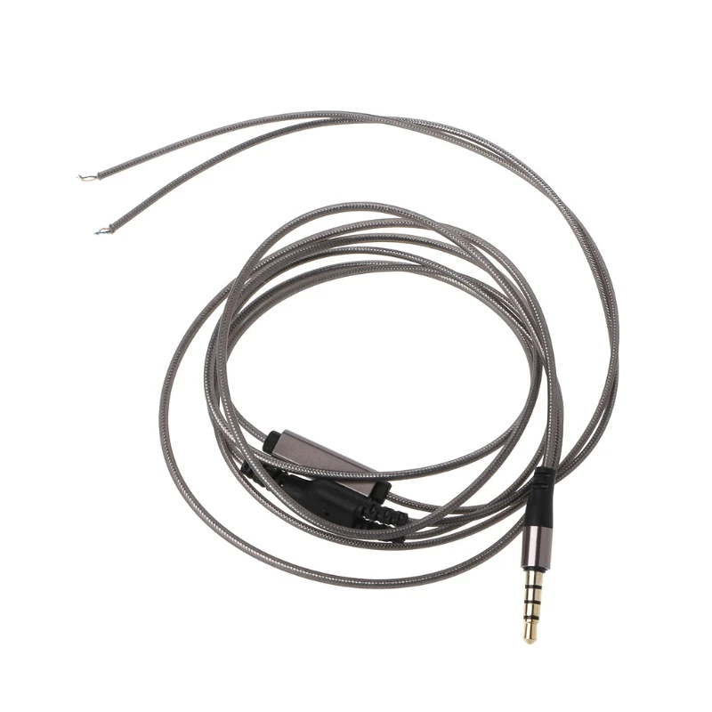 за сив DIY кабел за слушалки ремонт тел за американски стандарт 3.5mm Connecto Drop Shipping3