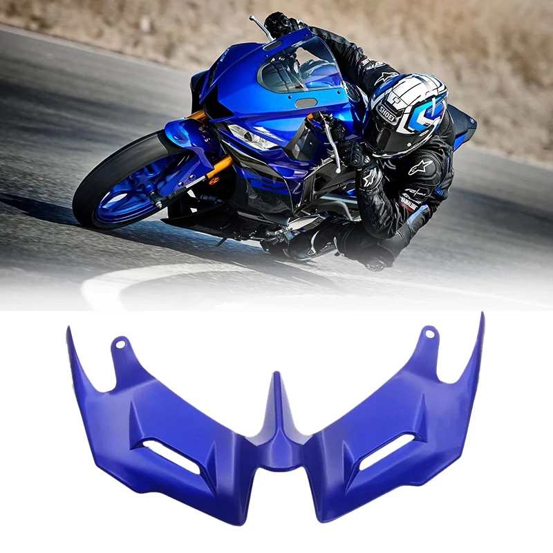 Мотоциклет Предни аеродинамични крила Обтекател на предното стъкло за Yamaha YZF R3 R25 2014 - 2021 Модел от въглеродни влакна4