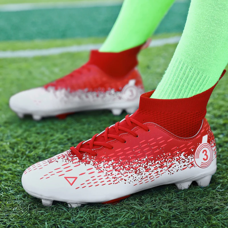 Мъжки футболни обувки Спортни маратонки на открито за футбол Голям размер трева мач футболни обувки Оригинални футболни клинове за момчета1