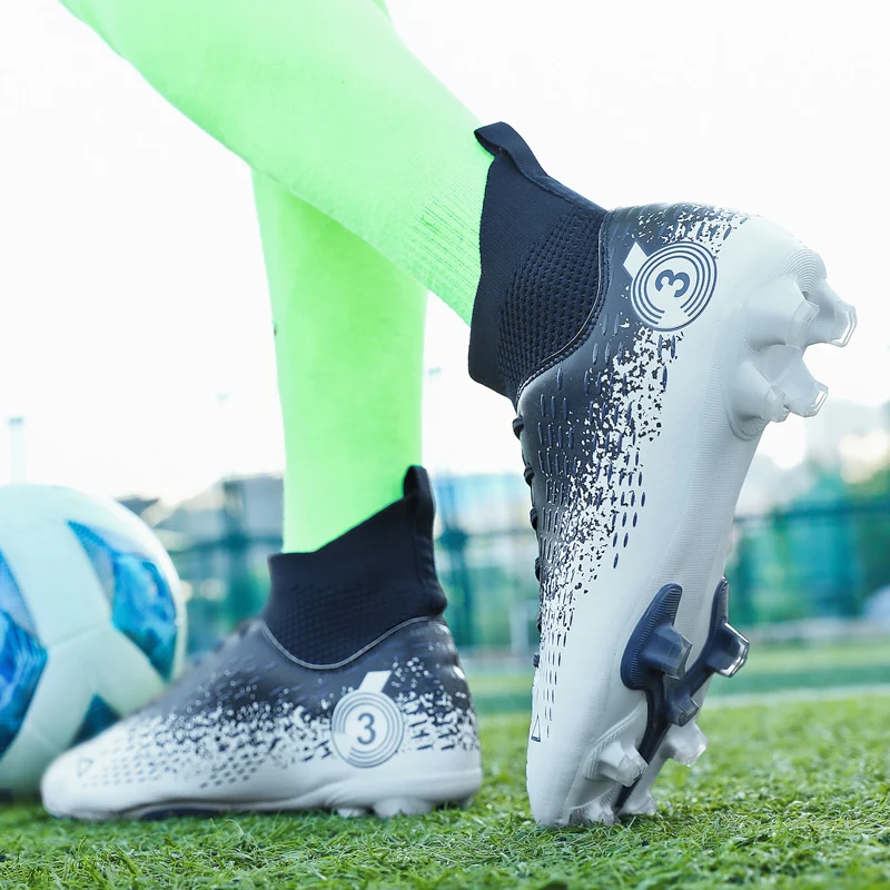 Мъжки футболни обувки Спортни маратонки на открито за футбол Голям размер трева мач футболни обувки Оригинални футболни клинове за момчета3