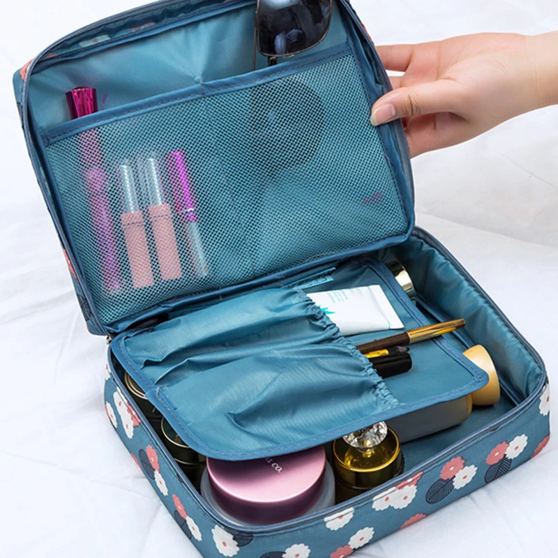 Многофункционална козметична чанта Организация за пътуване на открито Грим Калъфи за съхранение Отделения Чанта Водоустойчиви аксесоари за съхранение4