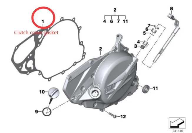 Комплект уплътнения за цилиндри на капака на мотоциклетния двигател за BMW F700GS K70 11-17 F650GS F800GS K72 06-18 K75 F800GS Adventure 12-172