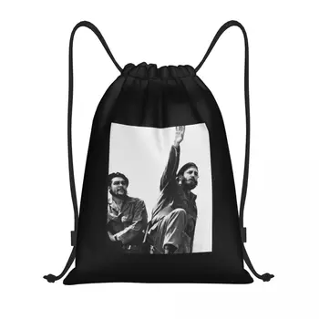 Libertad Куба-Че Гевара & Фидел Кастро Graph шнур чанти фитнес чанта горещо лек