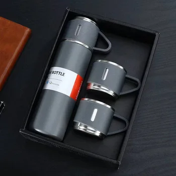 Нов подарък 500Ml Bullet двуслоен вакуумен термос кафе чаша за пътуване Бизнес пътуване бутилка вода чай инфузер Bottl