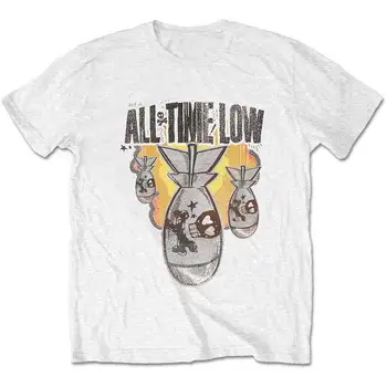 Мъжка All Time Low Da Bomb (Retail Pack) Slim Fit тениска Large White