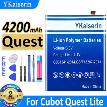 YKaiserin 4200mah батерия за Cubot Quest мобилен телефон IP68 спортен здрав телефон Helio P22 Octa-Core 5.5