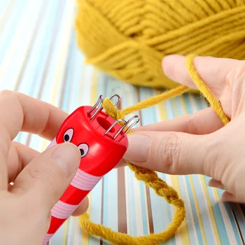1pc въже плетена прежда вълна плетач DIY занаятчийски инструмент за плетене