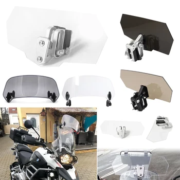 Регулируемо разширение на предното стъкло Универсално предно стъкло за мотоциклети за Kawasaki Honda KTM BMW Windlightor