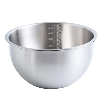 3 Размери Висококачествена 304 салата от неръждаема стомана Смесителна купа Кухненски купички за съхранение Комплект детски анти-попарващи хранителни супи Ramen Bowl